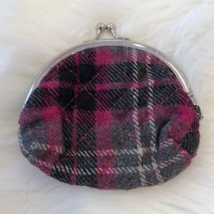 Plaid coin purse